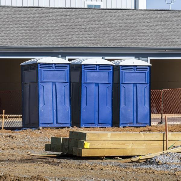 Heavy-duty construction site porta potty in Statesboro, Georgia